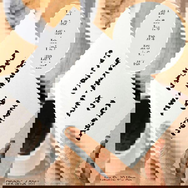 Personalised Memento Company Personalised Photo Upload Card - Serif Font