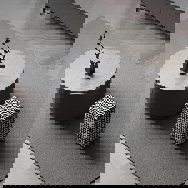 Alvis Coffee Table Set With Stool, Sintered Stone-Weilai Concept-Weilai Concept