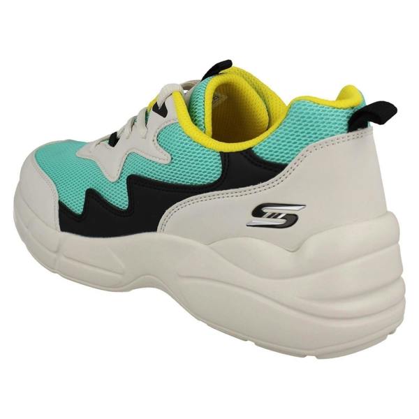 Skechers Ladies Skechers Lace Up Memory Foam Casual Trainers Popsicle 33122
