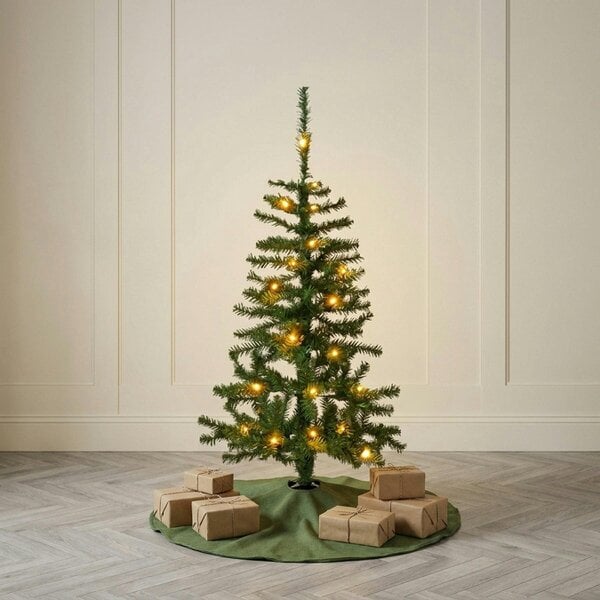 Garden Greatness 3ft Heritage Fir Compact Full-Bodied Pre-Lit Christmas Tree