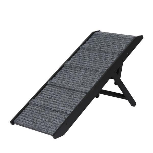 Skylos Folding Dog Ramp 90cm Pet Stair for Bed Sofa 33-45cm Height Adjustable