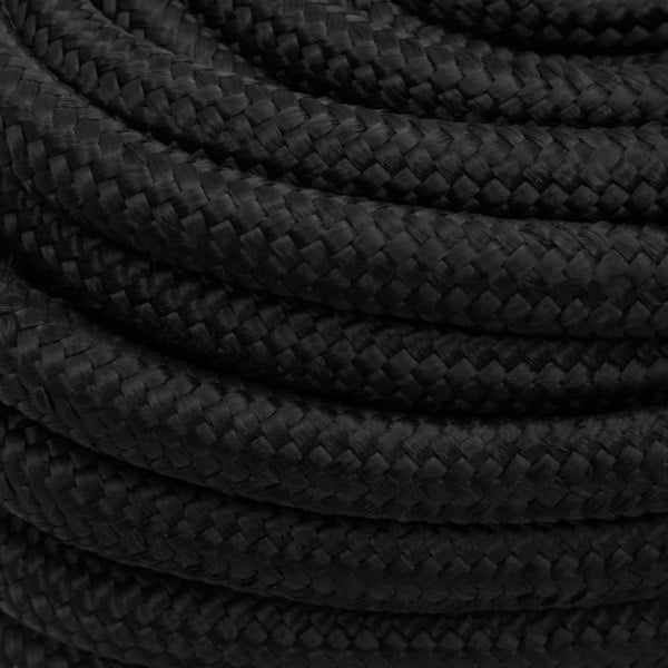 Berkfield Boat Rope Full Black 20 mm 25 m Polypropylene