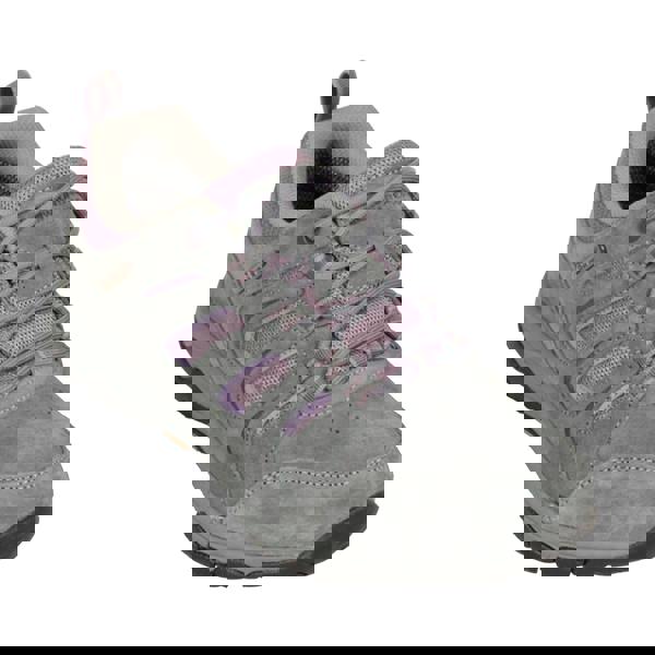 Mountain Warehouse Womens Aspect Leather IsoGrip Shoes - Grey/Pink