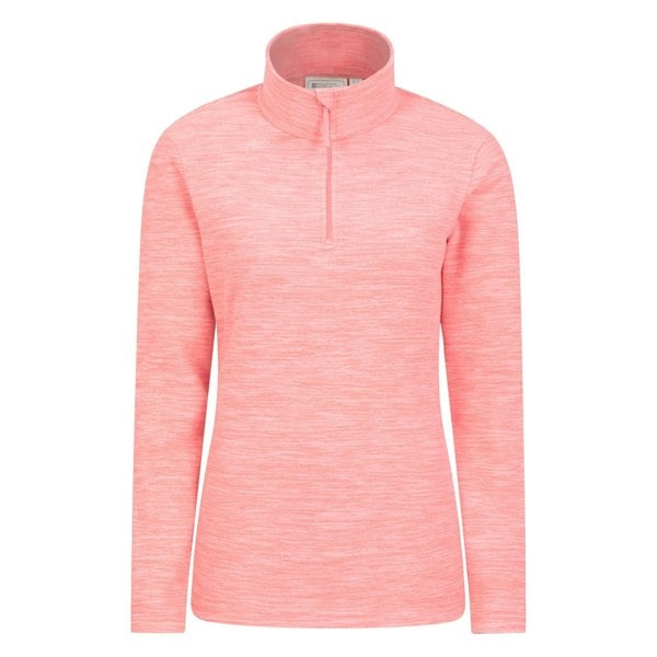 Mountain Warehouse Womens/Ladies Snowdon Melange Fleece Top - Coral