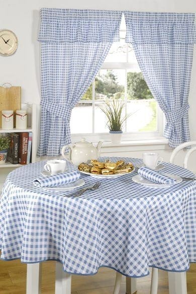 S Green Molly Gingham Check Tablecloth