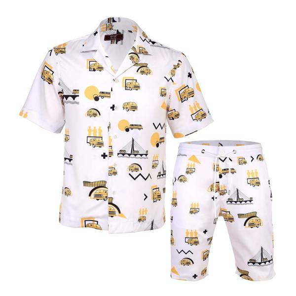 David WeJ Lagos 2 Piece Set - White Yellow