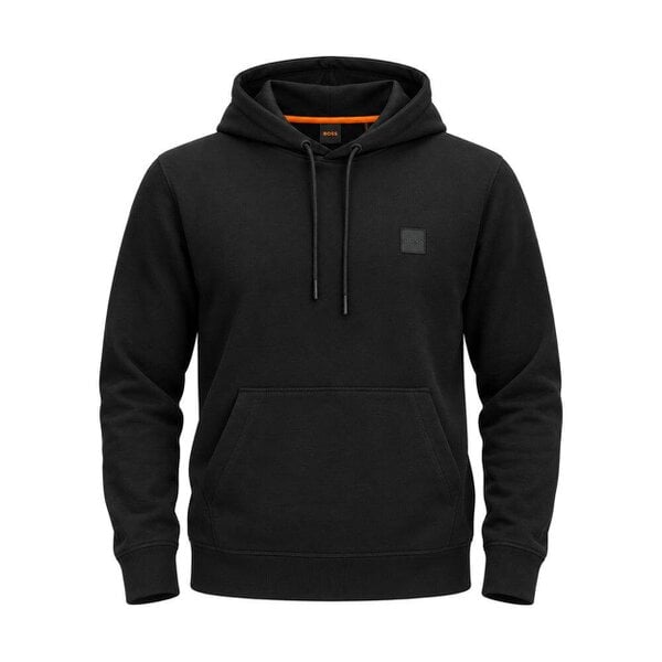 BOSS Wetalk Logo Patch Hoodie Black