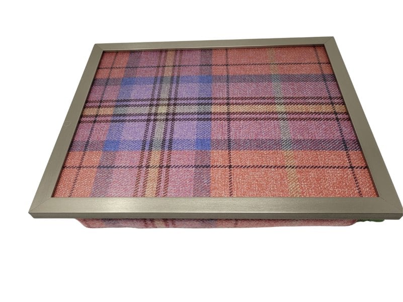 Made in the Mill Luxury Bichon Tweed Lap Tray With Bean Bag