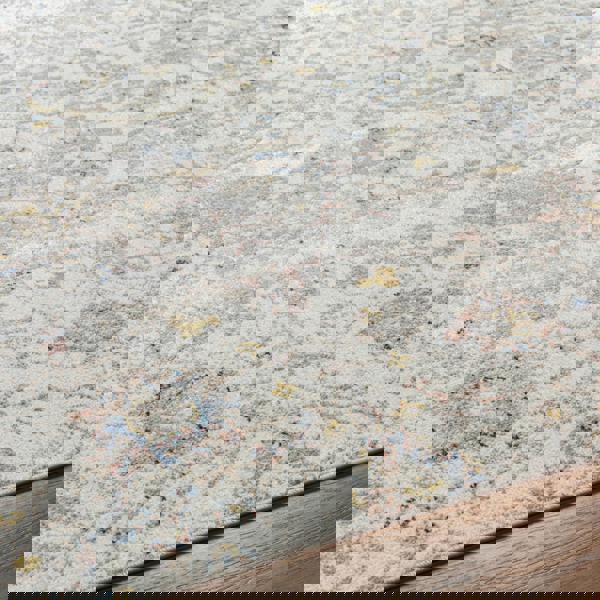 Livabliss Lavadora-Washable Grey Brown Blue Traditional Vintage Boho Rug