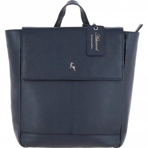 'Lussuria Venezia' Real Leather Flapover Backpack: 64257
