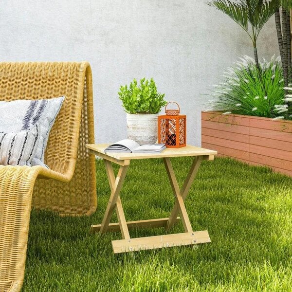 Bobobiy Wooden Foldable Outdoor Coffee Table