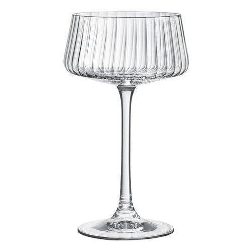 Diamante Mirage Optic Champagne Saucers - Set of 2