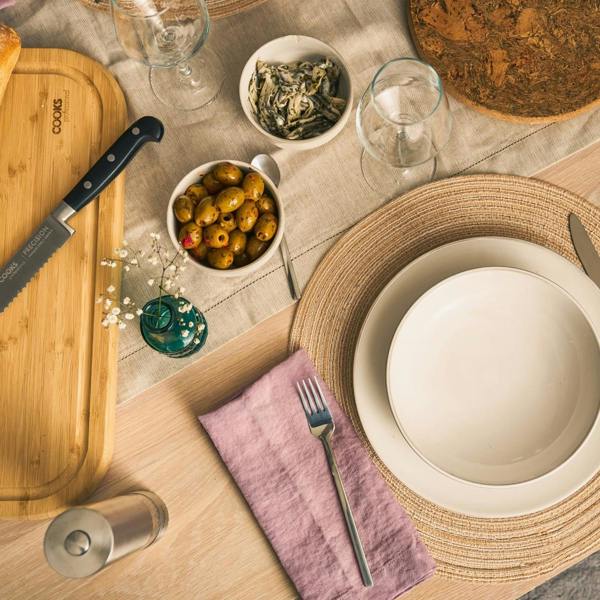 Cooks Professional Nordic Stoneware 16 piece Dinner Set | White