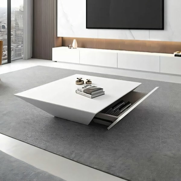 Saffron Coffee Table With Drawer, Walnut-Ritconcept-Rit Concept