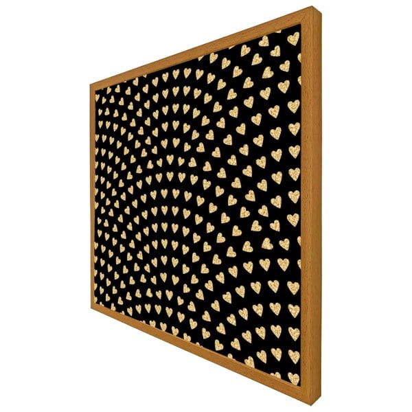 Benjamin Tate Design Geometric glitter love hearts (Picutre Frame)
