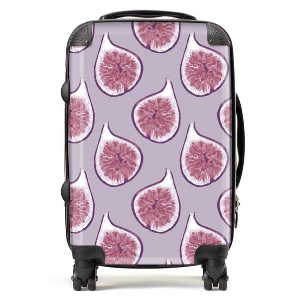 Warren Reed Modern Fig Pattern Suitcase