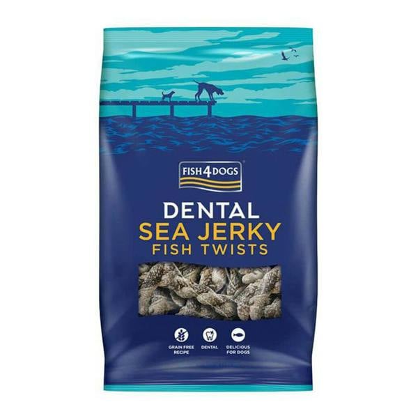 Fish 4 Dogs Fish4Dogs Sea Jerky Fish Twists Dog Treats 100g