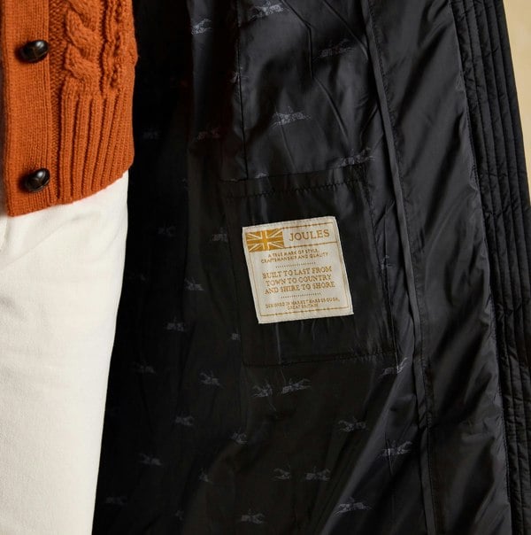 Joules PEMBURY Womens Long Coat Black