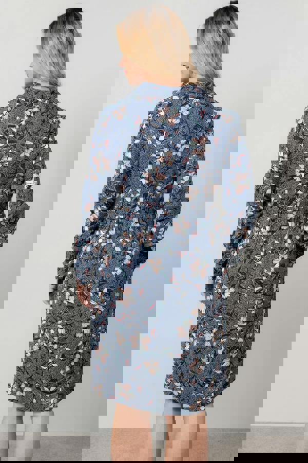 Lily & Me Emma Printed Shift Dress Navy