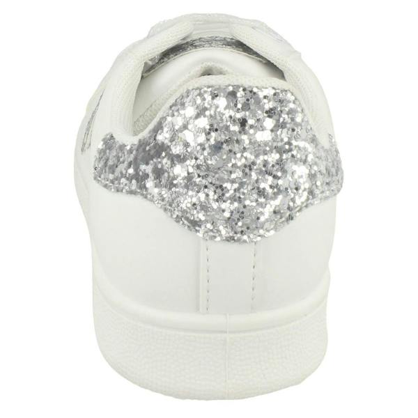 Spot On Ladies Spot On Glitter Star Pumps