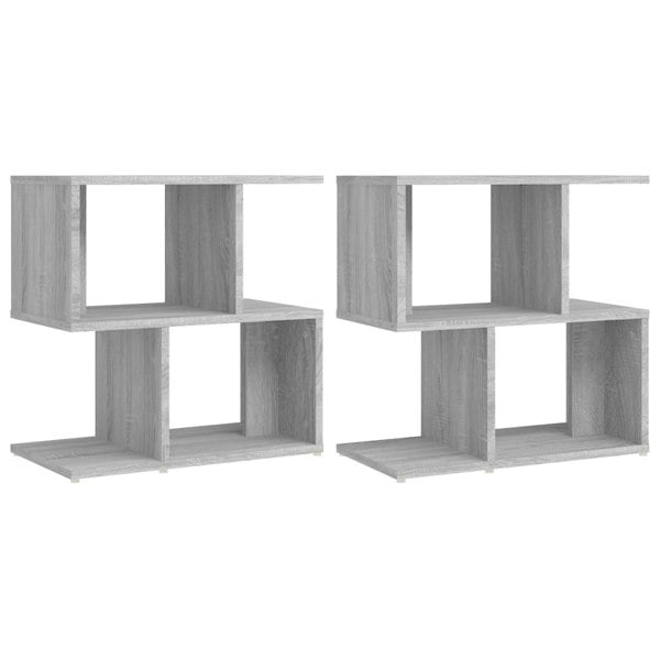 Berkfield Bedside Cabinets 2 pcs Grey Sonoma 50x30x51.5 cm Engineered Wood