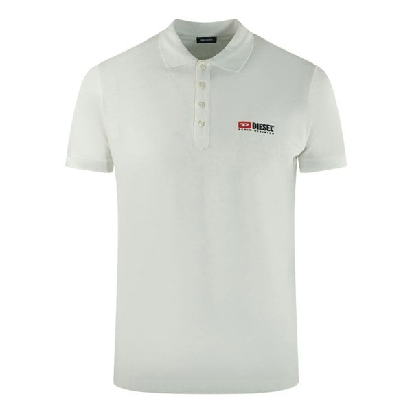 Diesel Division Logo Polo Shirt - White