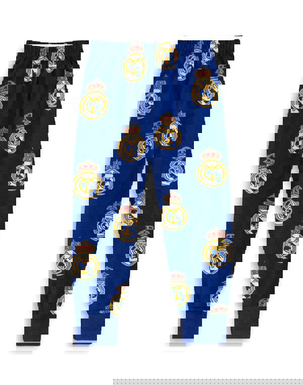 Real Madrid Boys Multicoloured Logo Short Sleeve Long Leg Pyjama Set