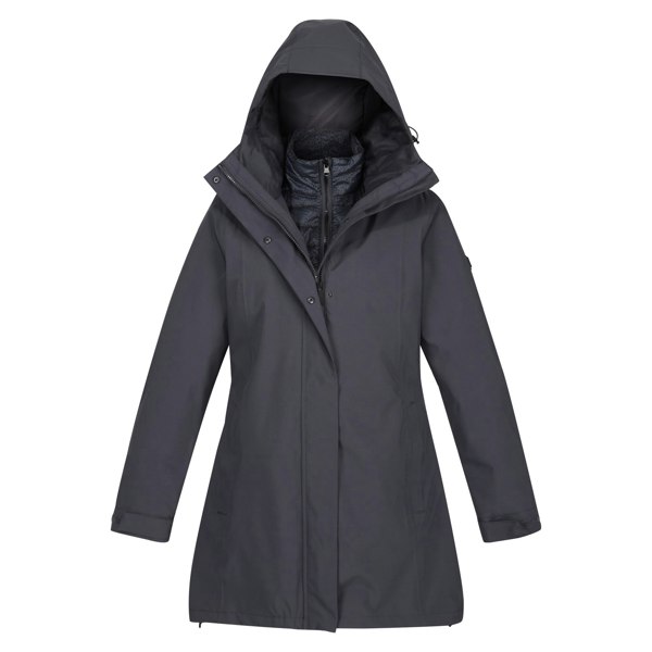 Regatta Women's Denbury III 2 in 1 Waterproof Jacket - Seal Grey