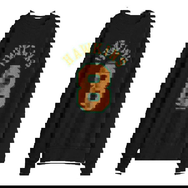 Stranger Things Kids Hawkins No 8 Sweatshirt - Black