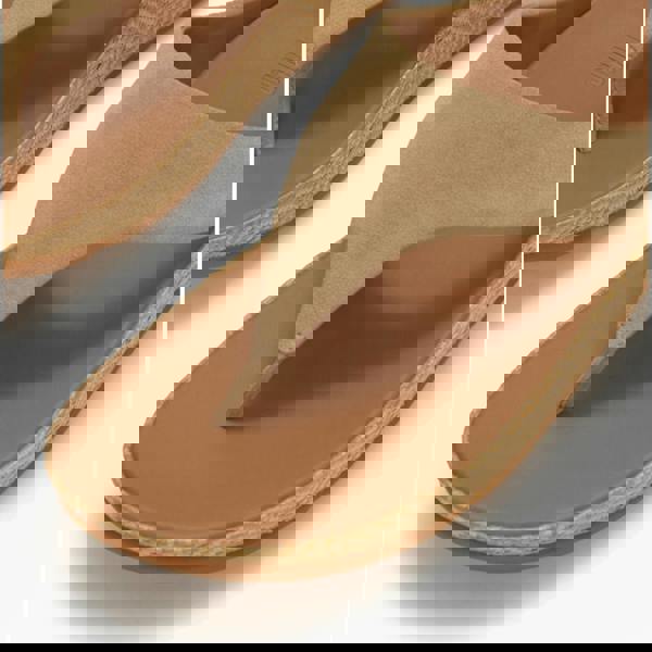 FitFlop FitFlop LULU LUX GRAPHIC Womens Toe-Post Sandals Cappuccino