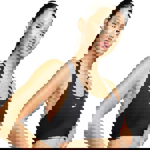 Nike Womens/Ladies Swoosh Light Support Sports Bra - Black - 