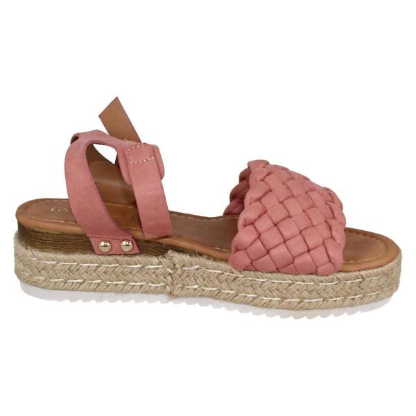 Spot On Ladies Spot On Wedge Flatform Sandals F12021