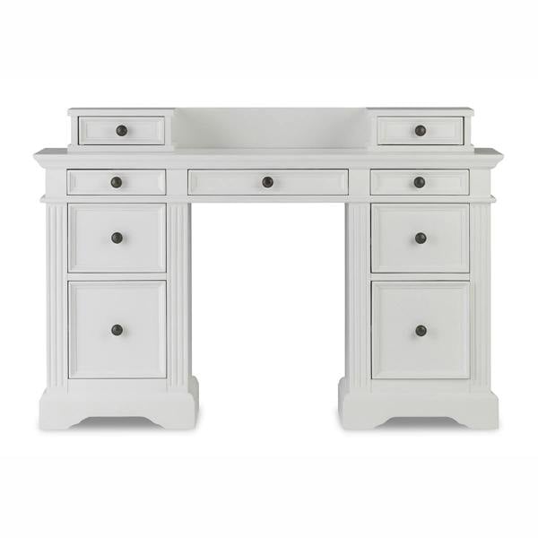 Statement Furniture Gainsborough Dressing Table with Extension Drawers. Large Dressing Table with 9 Drawers