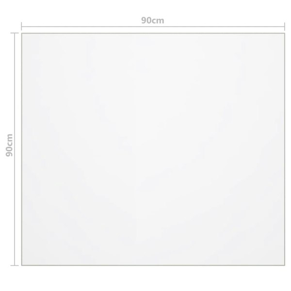 Berkfield Table Protector Matt 90x90 cm 1.6 mm PVC
