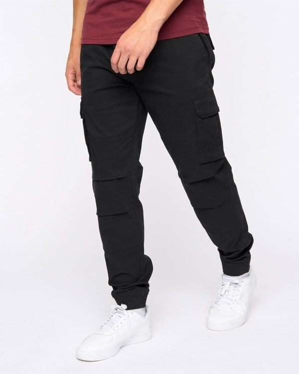 Crosshatch Pendles Cargo Pants Black