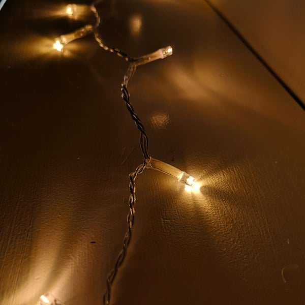 Samuel Alexander 200 LED 16m Premier Christmas Outdoor Lights Timer Clear Cable in Vintage Gold