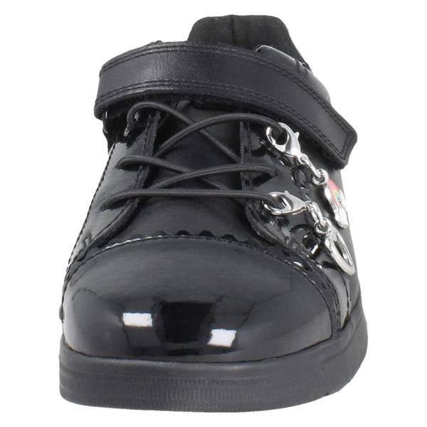 Clarks Girls Clarks Closed Top School Shoes With Removable Charms Disco Charm