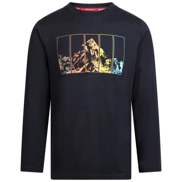 Trespass Mens Zeplin Long-Sleeved Casual T-Shirt - Black