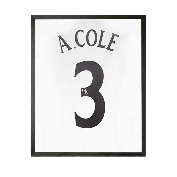 Ashley Cole Signed England Shirt Compact Frame.