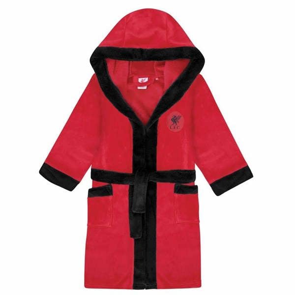 Liverpool FC Kids Red Hooded Dressing Gown 7 - 8 Years, Clothing, Sports, Gift