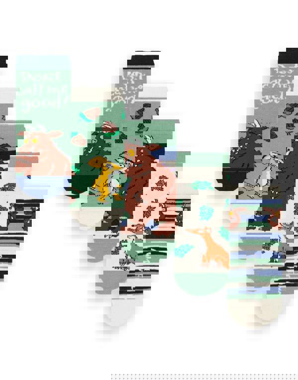 Gruffalo & Friends Unisex Kids Multicoloured Multi Character Calf Socks Set of 5