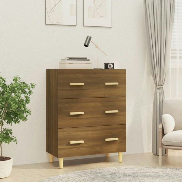 Berkfield Sideboard Brown Oak 70x34x90 cm Engineered Wood