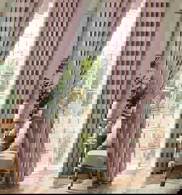 Luxury Living Chenille Blackout Pencil Pleat Top Curtains