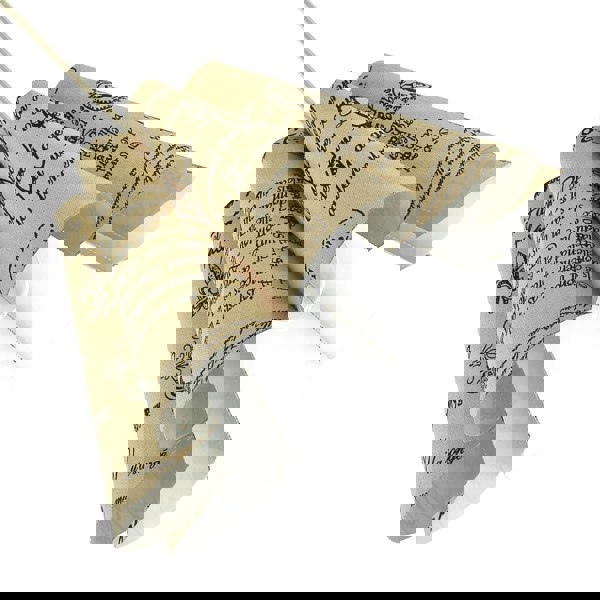 Vintage France Theme Linen Pendant Shade with Black Scroll Wording Image 6