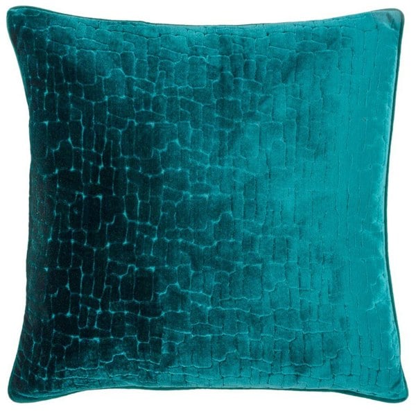 Paoletti Bloomsbury Velvet Cushion Cover - Teal