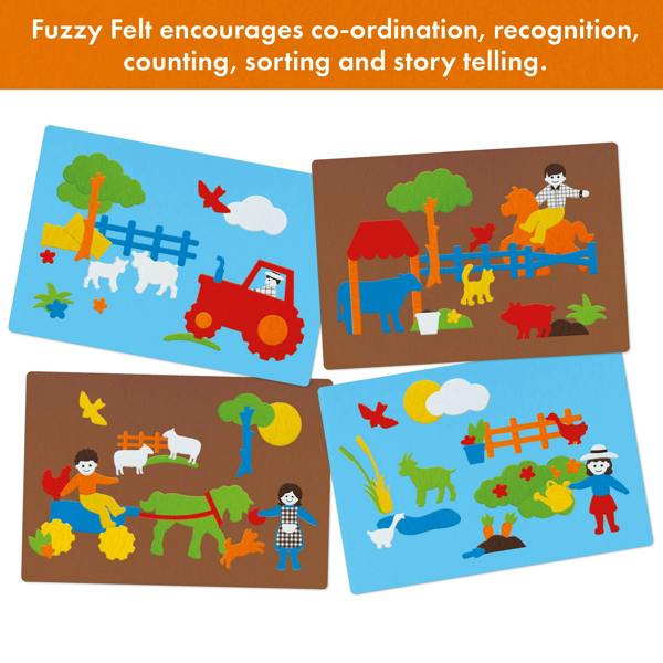 Fuzzy Felt Fuzzy-Felt Classic - Farmyard