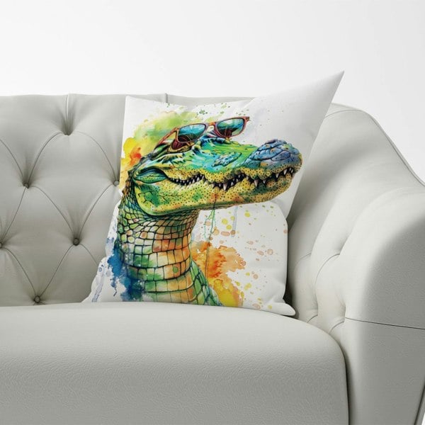 Warren Reed Cool Crocodile Cushions