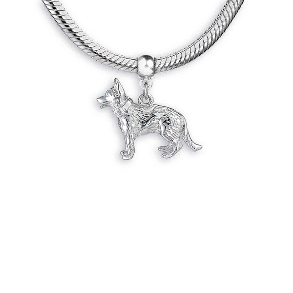 German Shepherd Silver Charm - MYLEE London