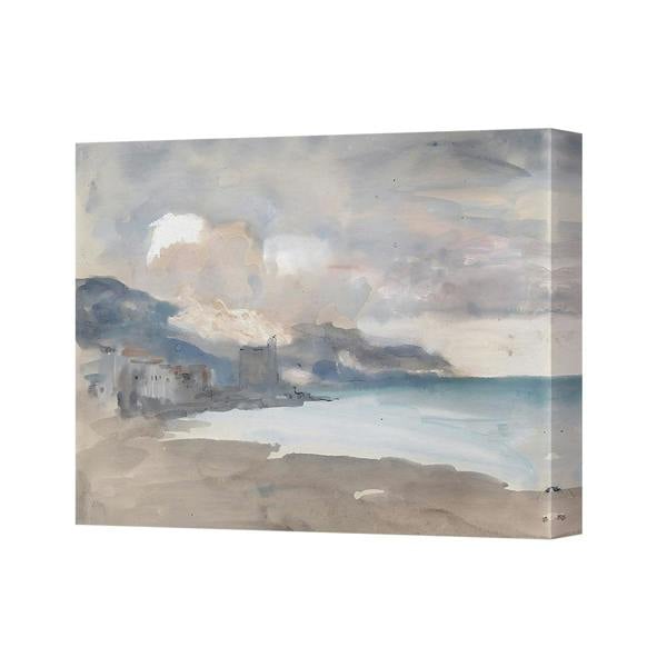 Benjamin Tate Design Canvas Seascape Painting Abstract Coastal Landscape Wall Art