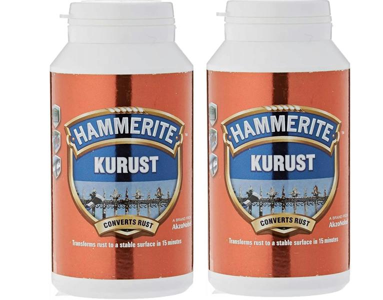 Hammerite Kurust Rust Remover for Metal 250ml Pack of 2